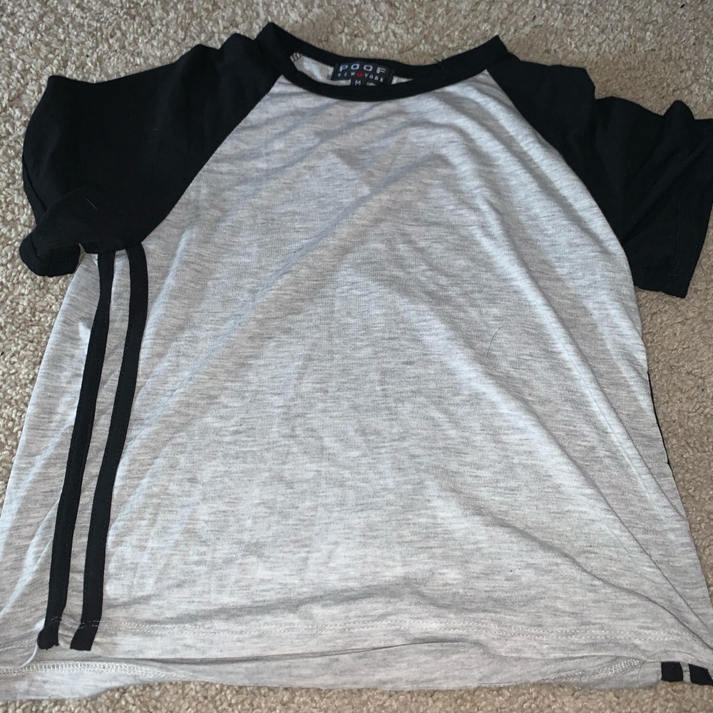 grey shirt